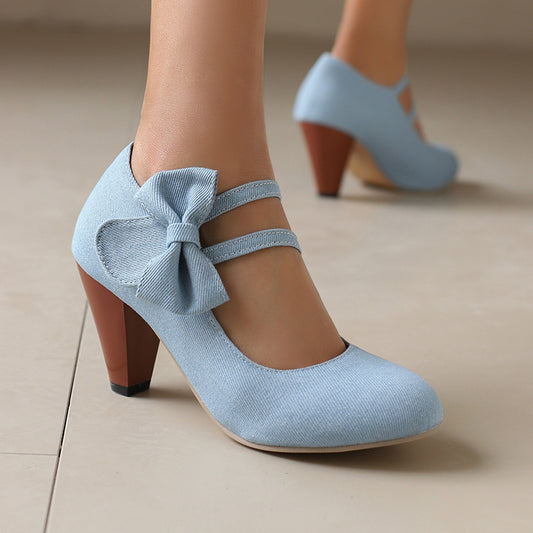 Women's Chunky Heel Pumps – Elegant Banquet Shoes