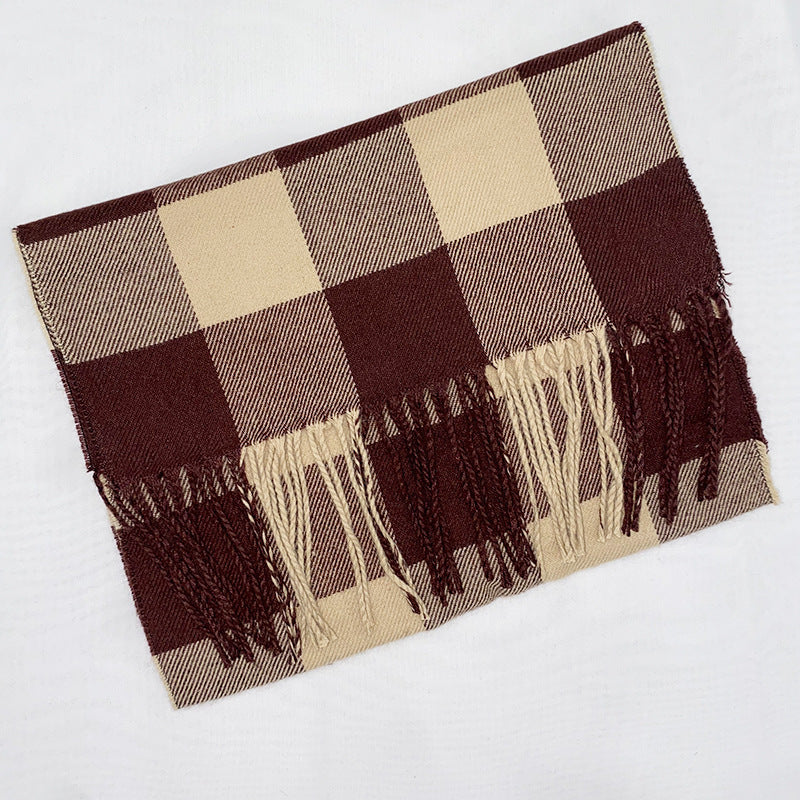 British-Inspired Plaid Scarf for Autumn and Winter - ChicVix