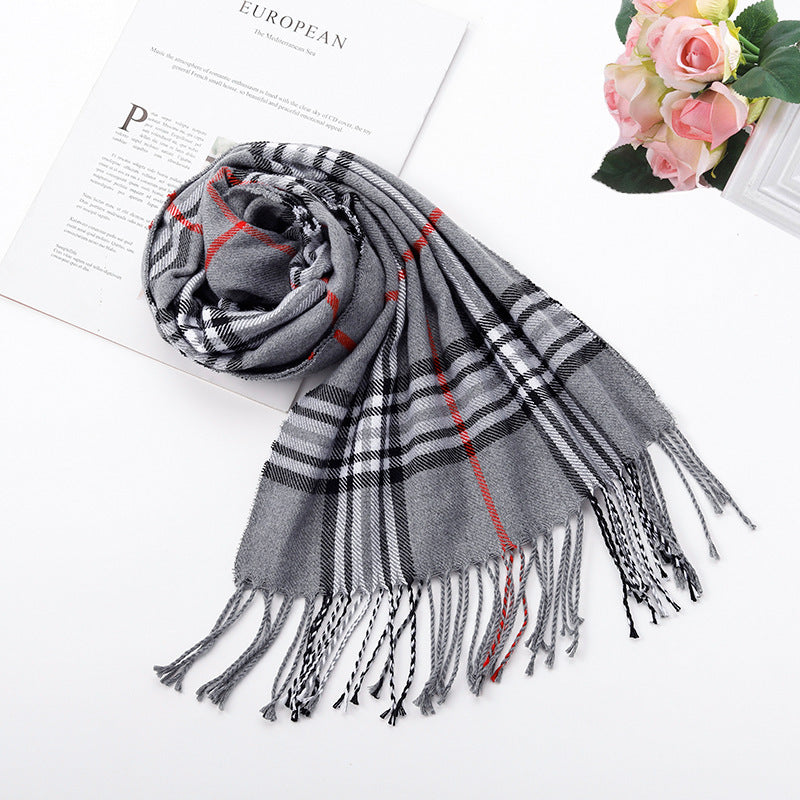 British-Inspired Plaid Scarf for Autumn and Winter - ChicVix