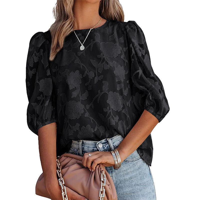 elegant-womens-long-sleeve-v-neck-printed-shirt