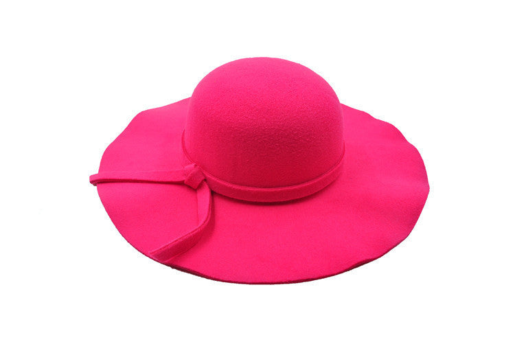 Women's Casual Solid Fedoras - One Size Fits All - ChicVix