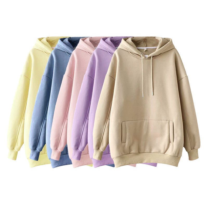 Stylish Kangaroo Pocket Cotton Sweater for Women