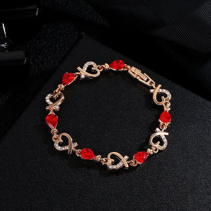 Korean Style Rhinestone Crystal Bracelet for Women - ChicVix