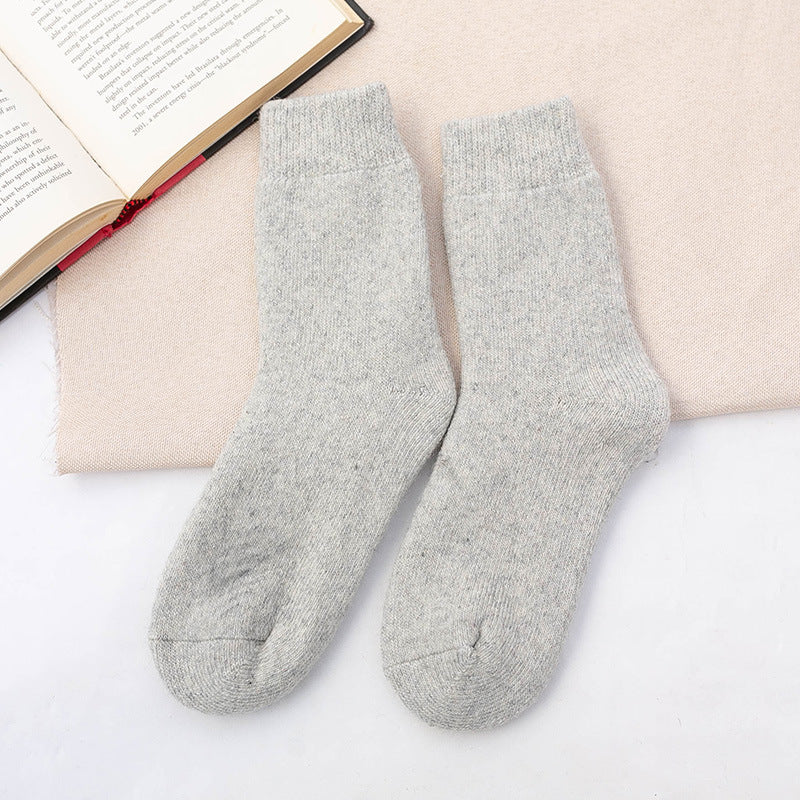 Breathable and Comfortable Mid-Calf Wool Floor Socks - ChicVix