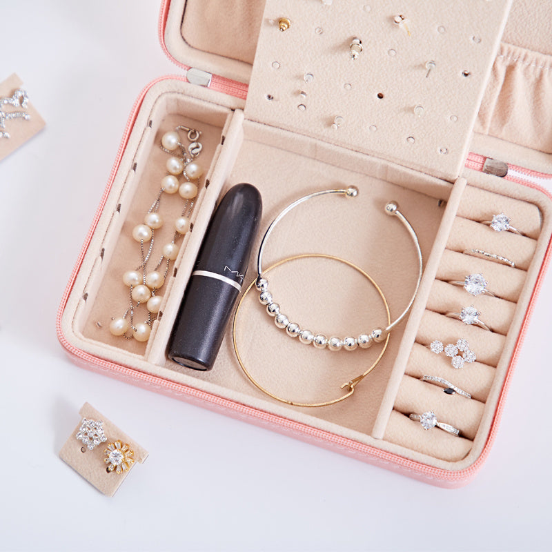 Multifunctional Jewelry Storage Box for Earrings, Rings, and More