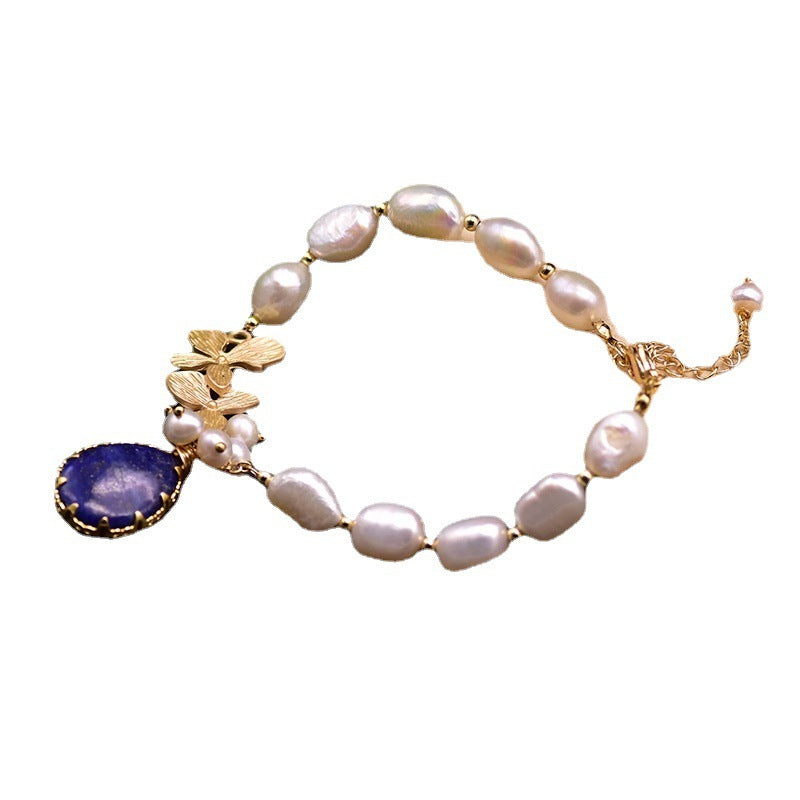 Handmade Baroque Pearl Bracelet - Elegant Women's Jewelry - ChicVix