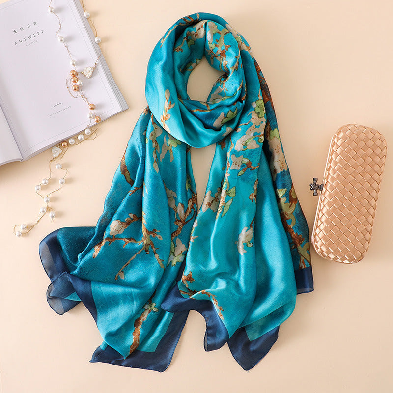 Silky Summer Sunscreen Shawl & Scarf – Luxurious High-Quality Silk