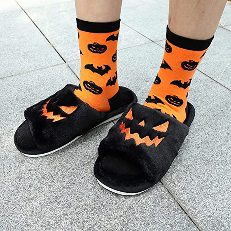 Halloween Shoes – Cute & Warm Winter Home Slippers for Women