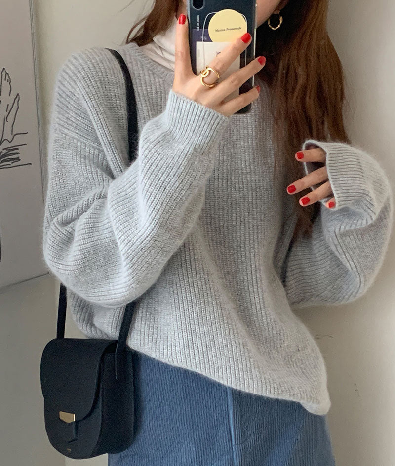 Korean Fashion Loose Sweater - Women’s Winter Collection - ChicVix