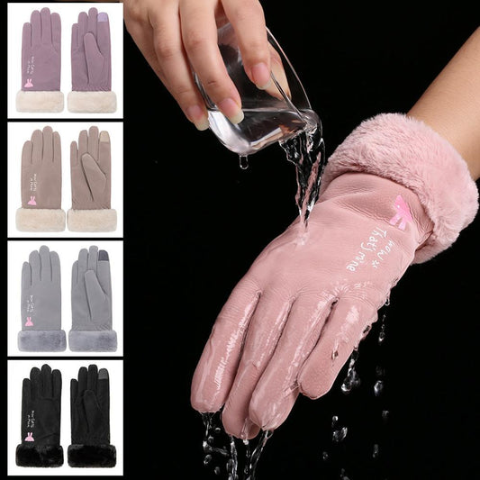 Winter Velvet Gloves for Women