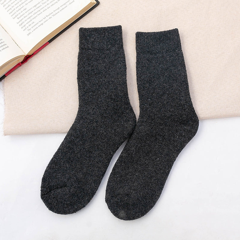 Breathable and Comfortable Mid-Calf Wool Floor Socks - ChicVix