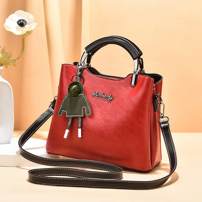 Vintage-Inspired Women's Small PU Leather Handbag - Daily Fashion Retro Shoulder Bag