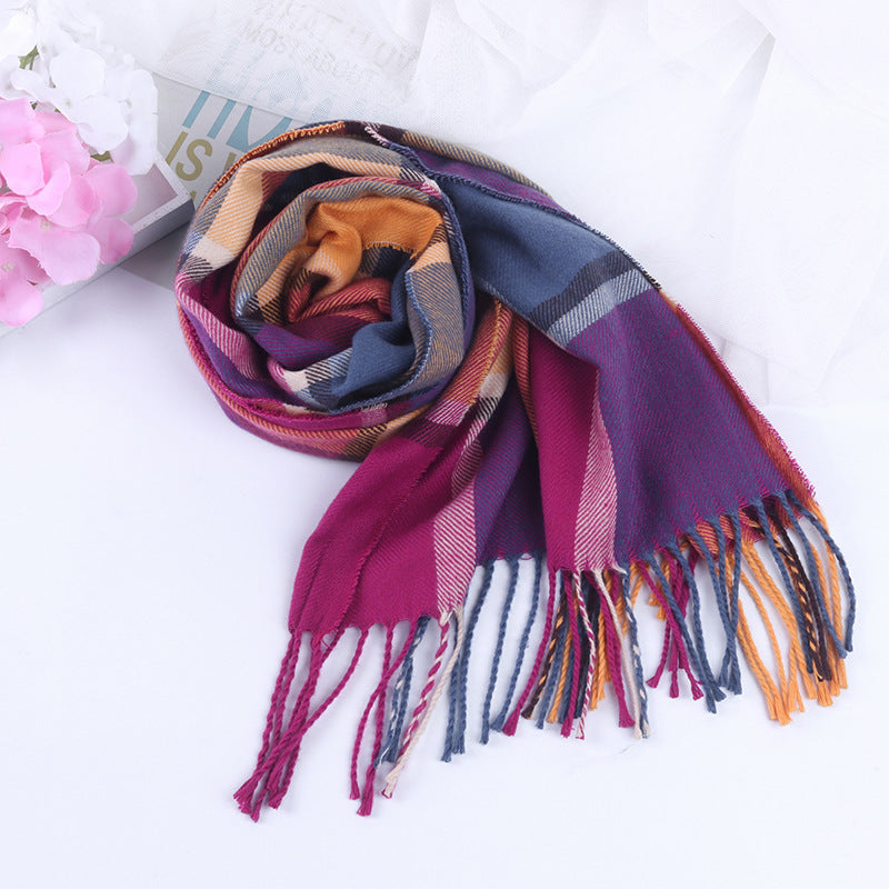 British-Inspired Plaid Scarf for Autumn and Winter - ChicVix