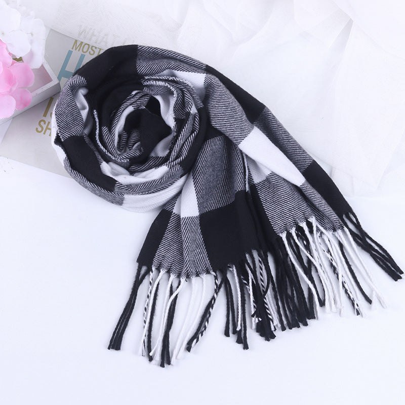 British-Inspired Plaid Scarf for Autumn and Winter - ChicVix