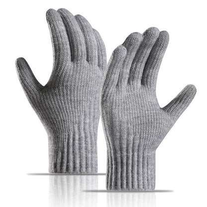 Winter Knitted Gloves for Women - Fleece-Lined and Touch Screen Compatible