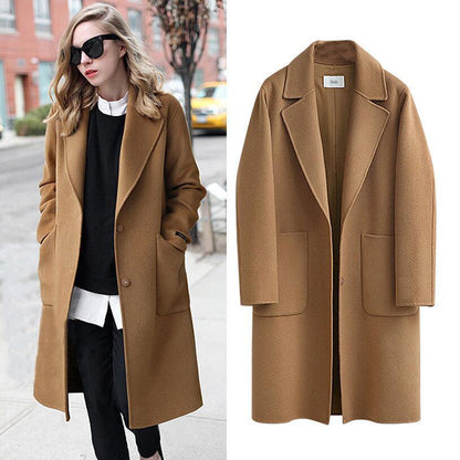 Reversible Woolen Coat for Women - Autumn and Winter Edition