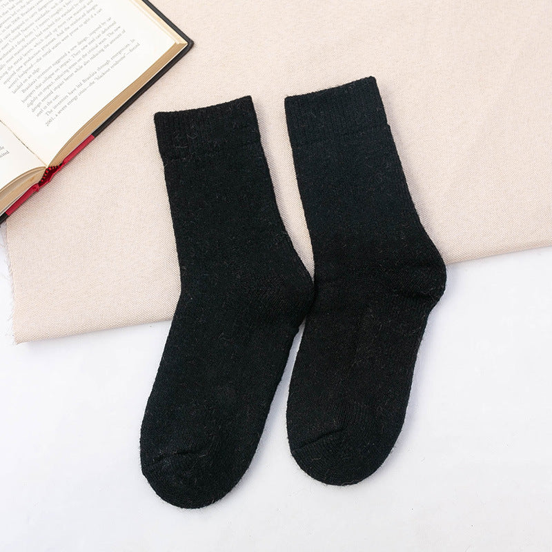 Breathable and Comfortable Mid-Calf Wool Floor Socks - ChicVix