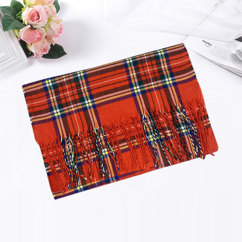 British-Inspired Plaid Scarf for Autumn and Winter - ChicVix