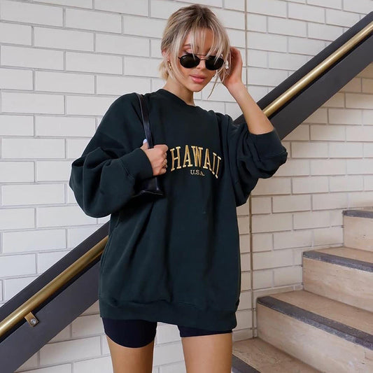 Letter print sweatshirt