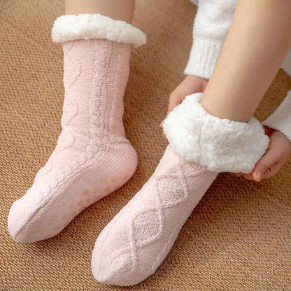 Non-Slip Home Socks for Pregnant Women - Cozy Winter Leg Carpet Socks - ChicVix