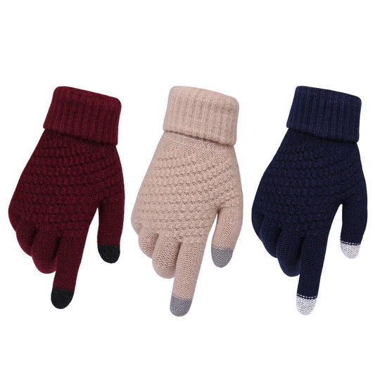 Couple Knitted Touch Screen Gloves