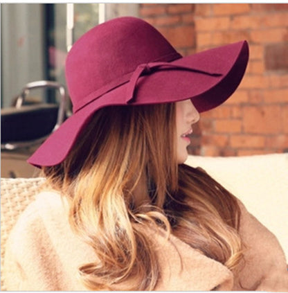 Women's Casual Solid Fedoras - One Size Fits All - ChicVix