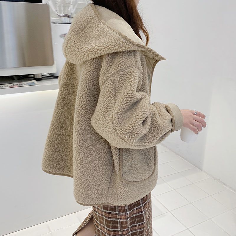 loose-plaid-color-stitching-knitted-cardigan-sweater