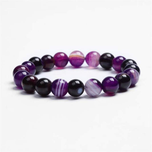 Women's Natural Purple Stone Bracelet - ChicVix