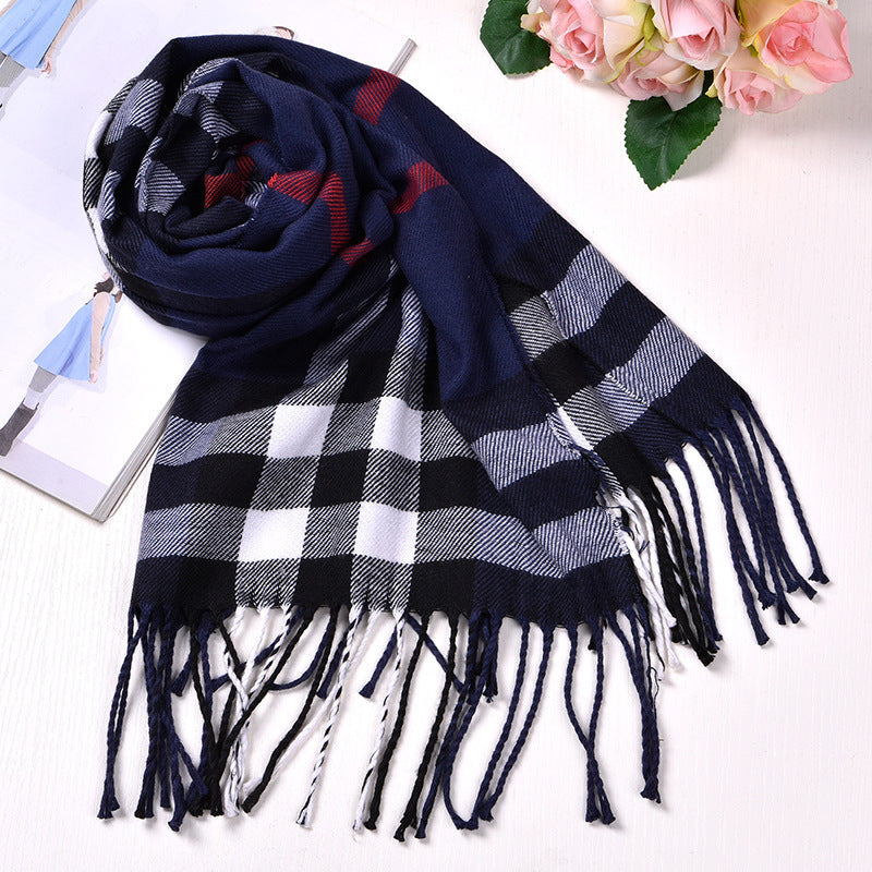 British-Inspired Plaid Scarf for Autumn and Winter - ChicVix