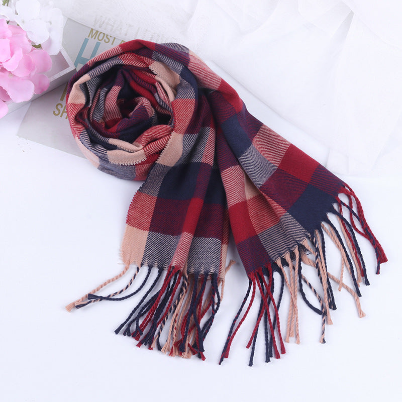 British-Inspired Plaid Scarf for Autumn and Winter - ChicVix