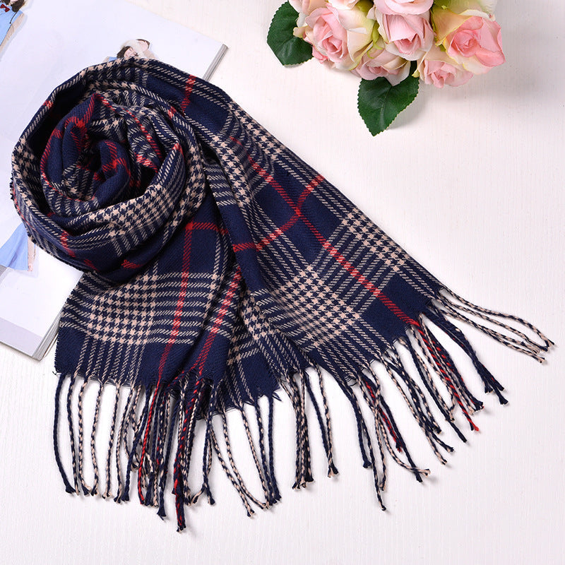 British-Inspired Plaid Scarf for Autumn and Winter - ChicVix