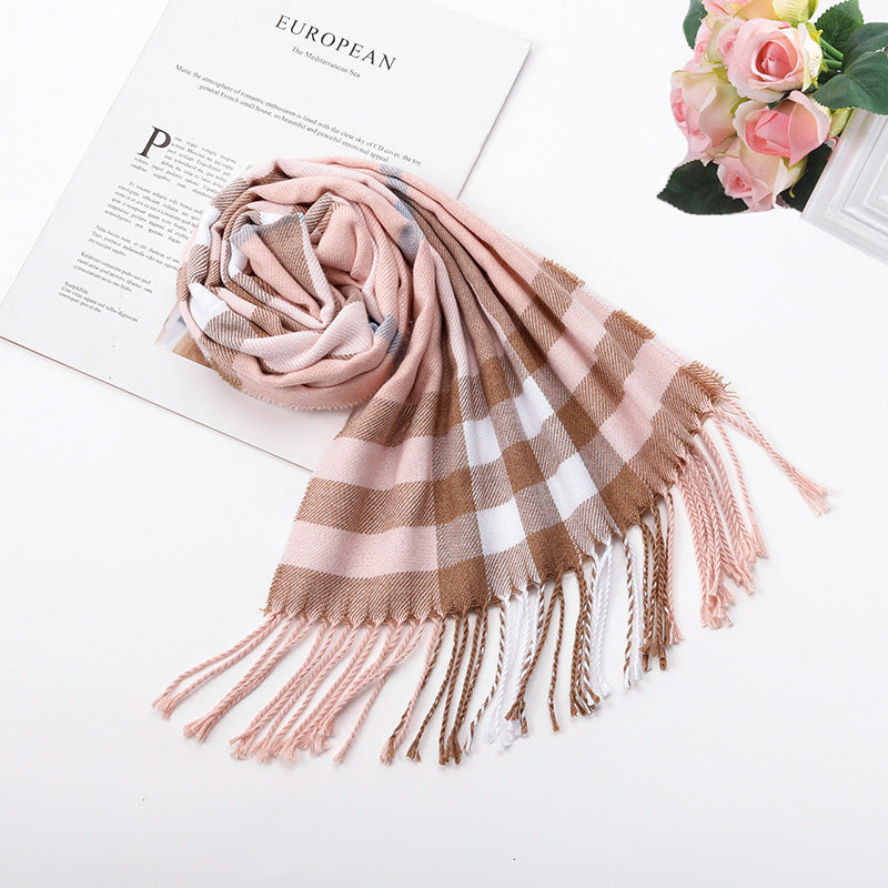 British-Inspired Plaid Scarf for Autumn and Winter - ChicVix