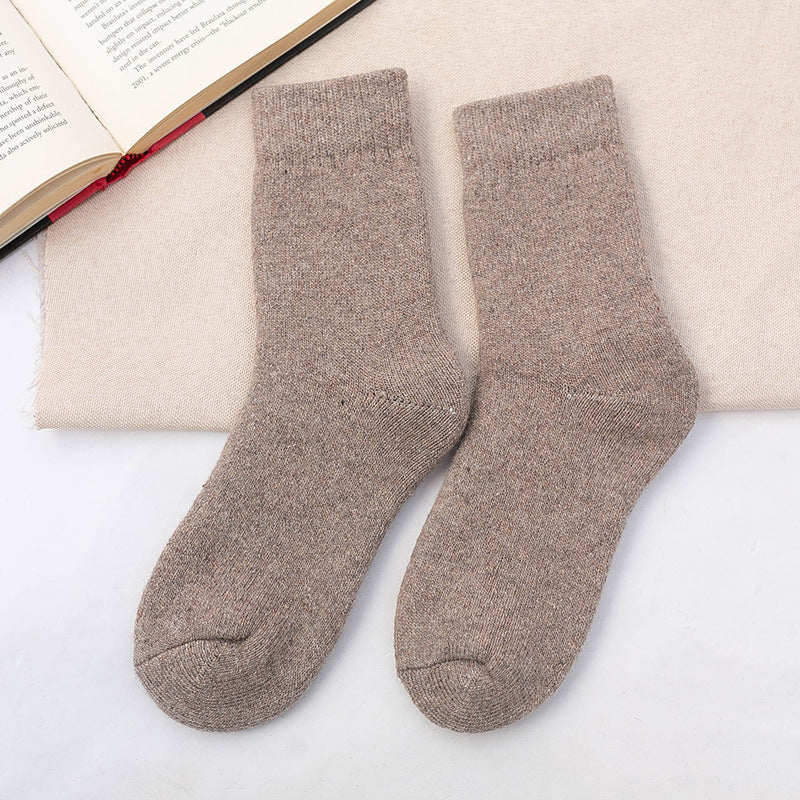 Breathable and Comfortable Mid-Calf Wool Floor Socks - ChicVix