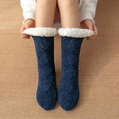 Non-Slip Home Socks for Pregnant Women - Cozy Winter Leg Carpet Socks - ChicVix