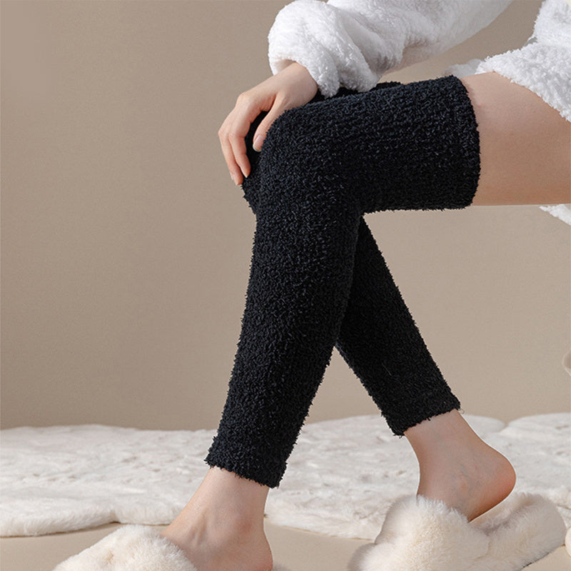 Winter Warm Dual-Purpose Plush Socks – Heel and Knee Protection for Comfort and Warmth - ChicVix