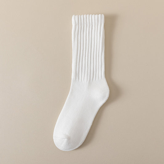 Winter Fleece-Lined Thickened Middle Tube Cotton Thermal Casual Socks - ChicVix