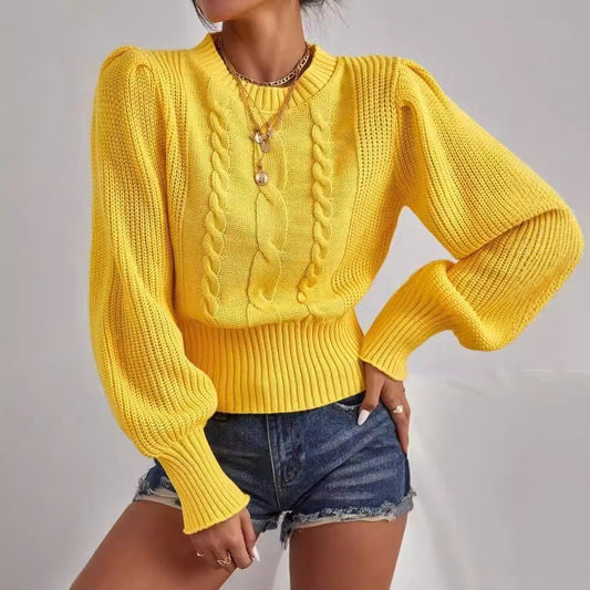 Women's Loose Knitwear Round Neck Sweater