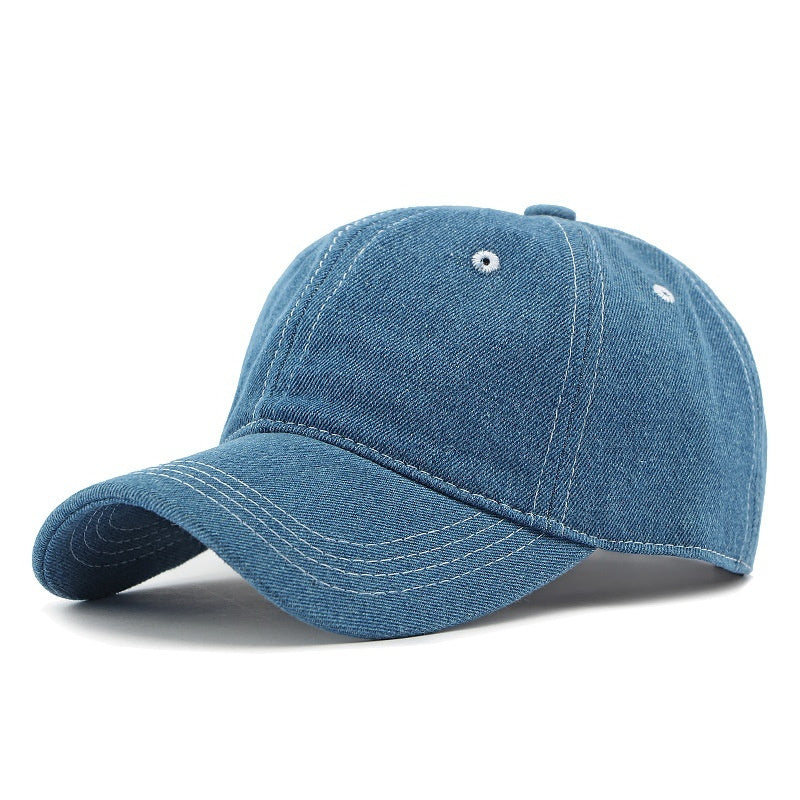 Lightweight Denim Peaked Cap – Sunshade and Breathable - ChicVix