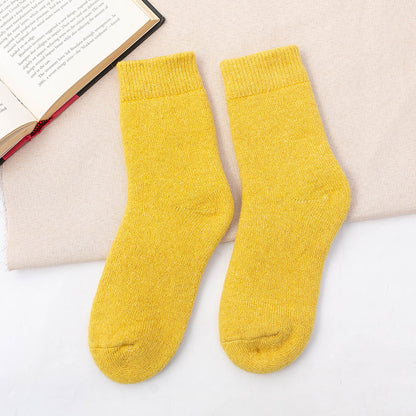 Breathable and Comfortable Mid-Calf Wool Floor Socks - ChicVix