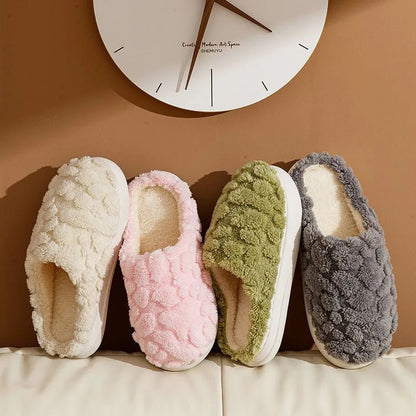 Women's Warm Plush Non-Slip Cotton Slippers – Cozy Indoor Footwear