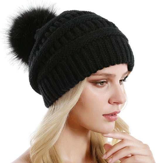 Casual Knitted Beanie Warm Winter Hat for Comfort and Style - ChicVix