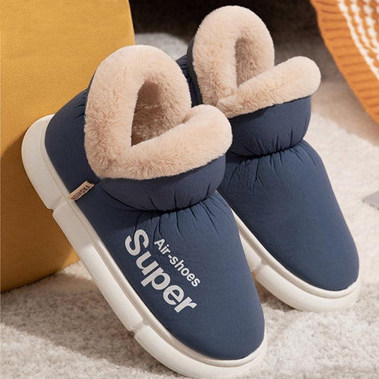 Plush Fleece High Back Heel Slippers