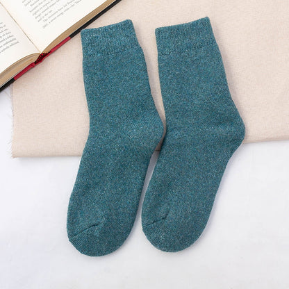 Breathable and Comfortable Mid-Calf Wool Floor Socks - ChicVix