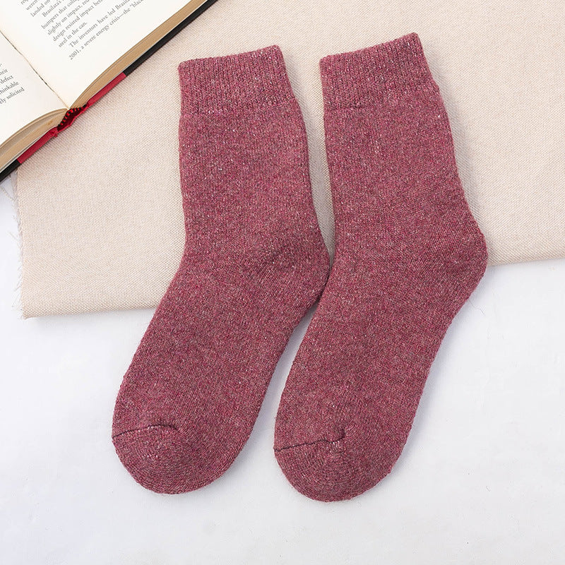 Breathable and Comfortable Mid-Calf Wool Floor Socks - ChicVix