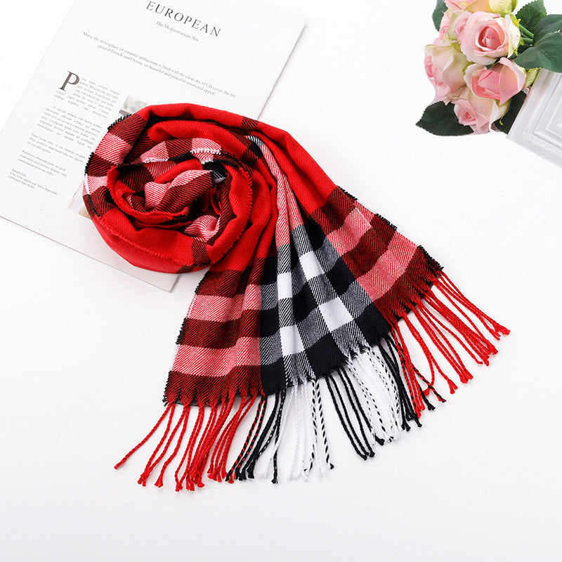 British-Inspired Plaid Scarf for Autumn and Winter - ChicVix