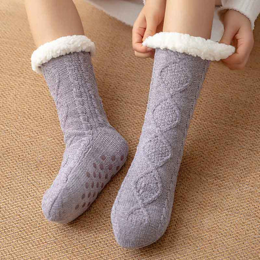 Non-Slip Home Socks for Pregnant Women - Cozy Winter Leg Carpet Socks - ChicVix