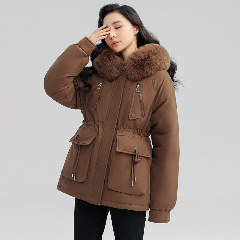 glossy-stand-up-collar-down-cotton-padded-jacket-fashion-bread-coat-for-women