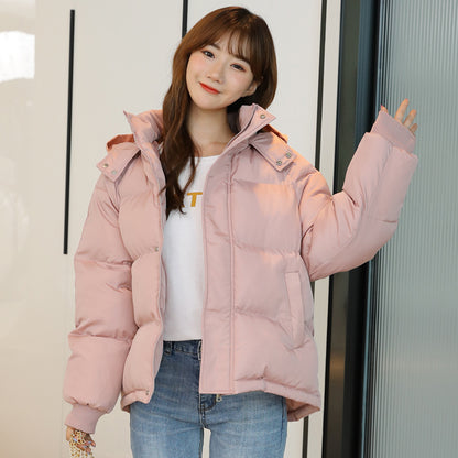 Korean Loose Fit Winter Jacket for Women - Comfy Bread Style