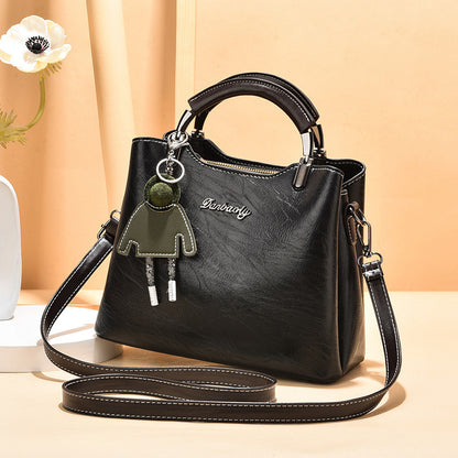 Vintage-Inspired Women's Small PU Leather Handbag - Daily Fashion Retro Shoulder Bag