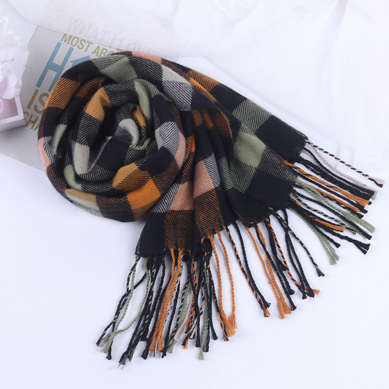 British-Inspired Plaid Scarf for Autumn and Winter - ChicVix